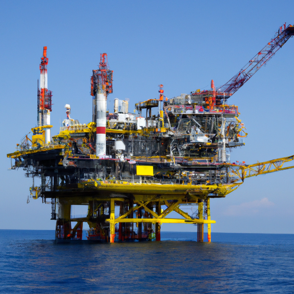 Piattaforma offshore nel Mar Adriatico